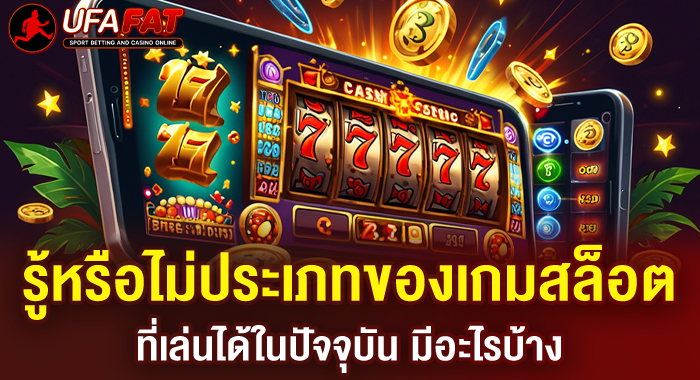รู้หรือไม่ประเภทของเกมสล็อตที่เล่นได้ในปัจจุบัน มีอะไรบ้าง
